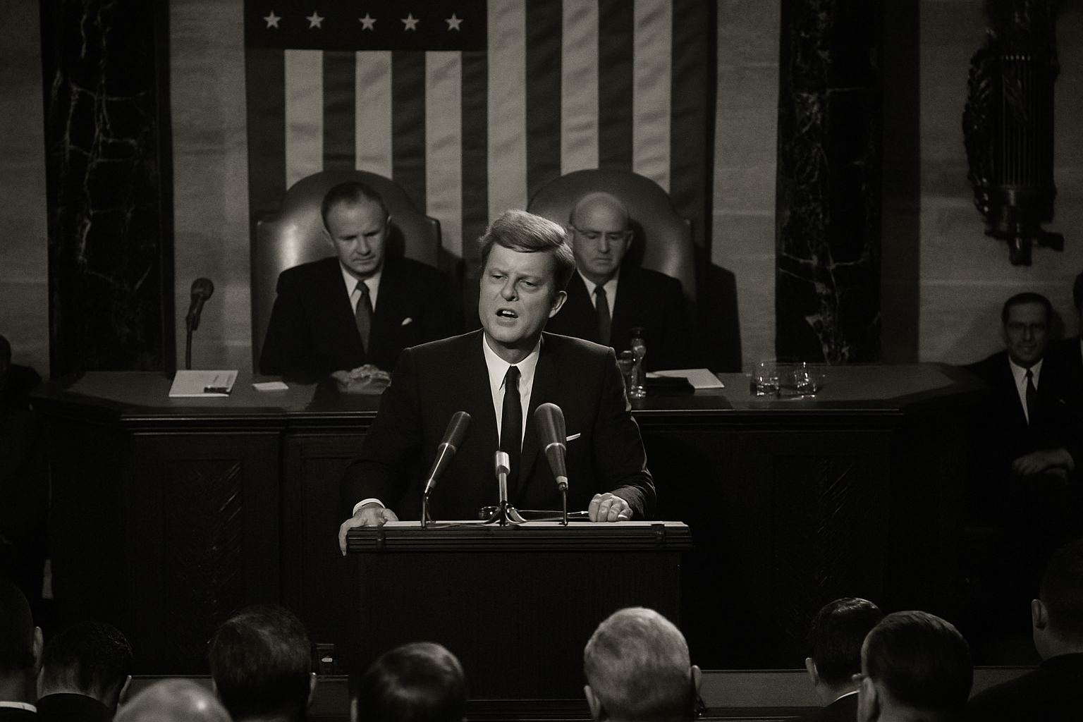 Tal día como hoy: John F. Kennedy promete llevar al hombre a la Luna (29 de mayo)