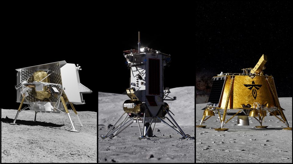 NASA adjudica casi 600 millones de dólares en misiones de aterrizadores lunares