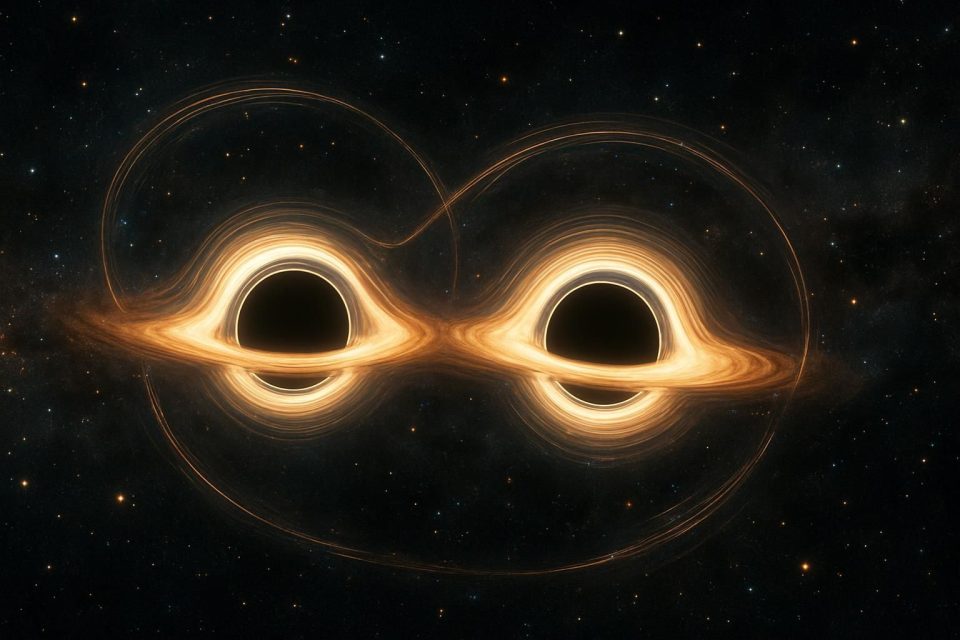 Dos agujeros negros separados por 570 años luz conviven en una galaxia del universo temprano