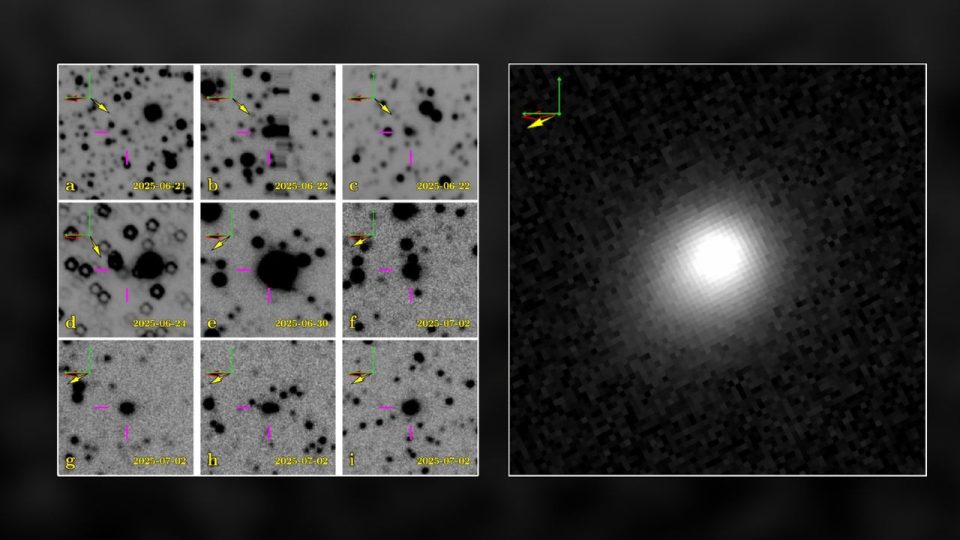 El cometa interestelar 3I/ATLAS estuvo oculto en imágenes una semana antes de su descubrimiento oficial
