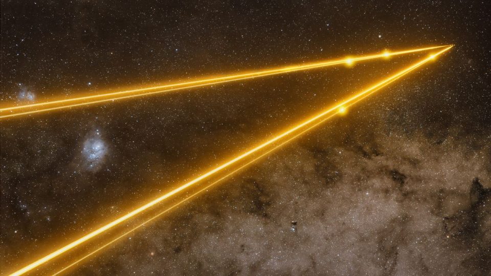 Rayos láser atraviesan el cosmos: la ciencia detrás de los haces de luz espaciales