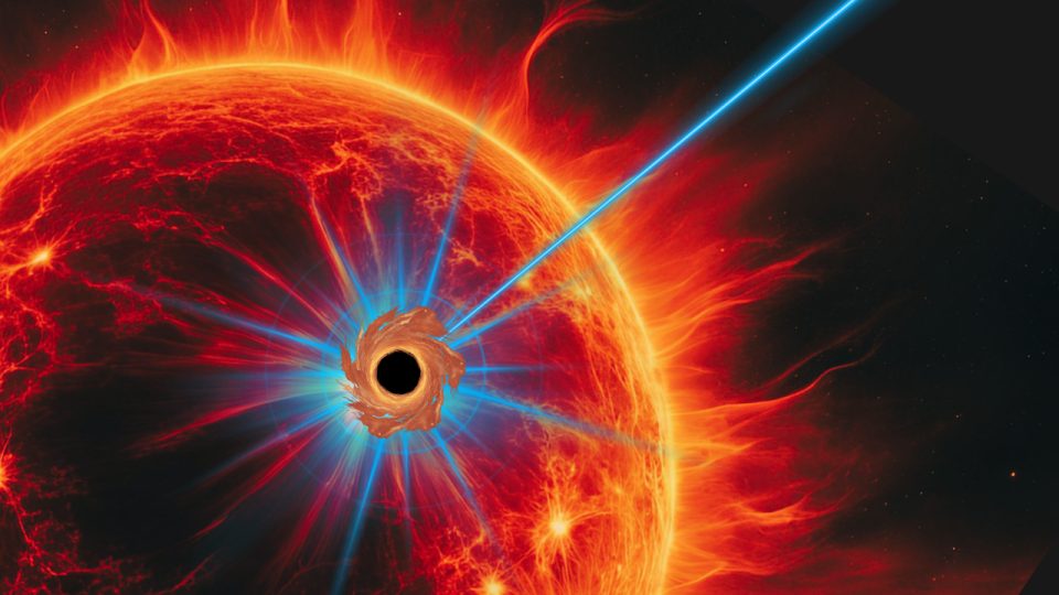 Los agujeros negros que devoran estrellas azules podrían explicar los misteriosos destellos cósmicos