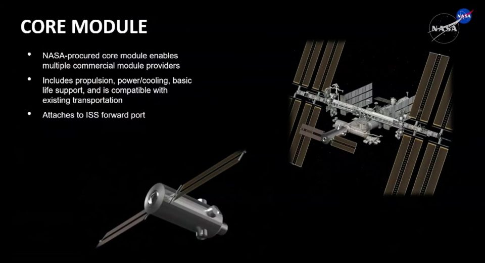 NASA retira su controvertida propuesta del 'módulo central' para estaciones espaciales comerciales