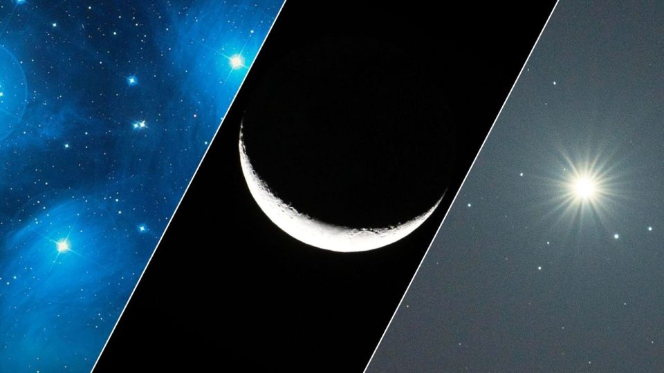 La Luna, Venus y las Pléyades protagonizarán una espectacular alineación el 19 de abril